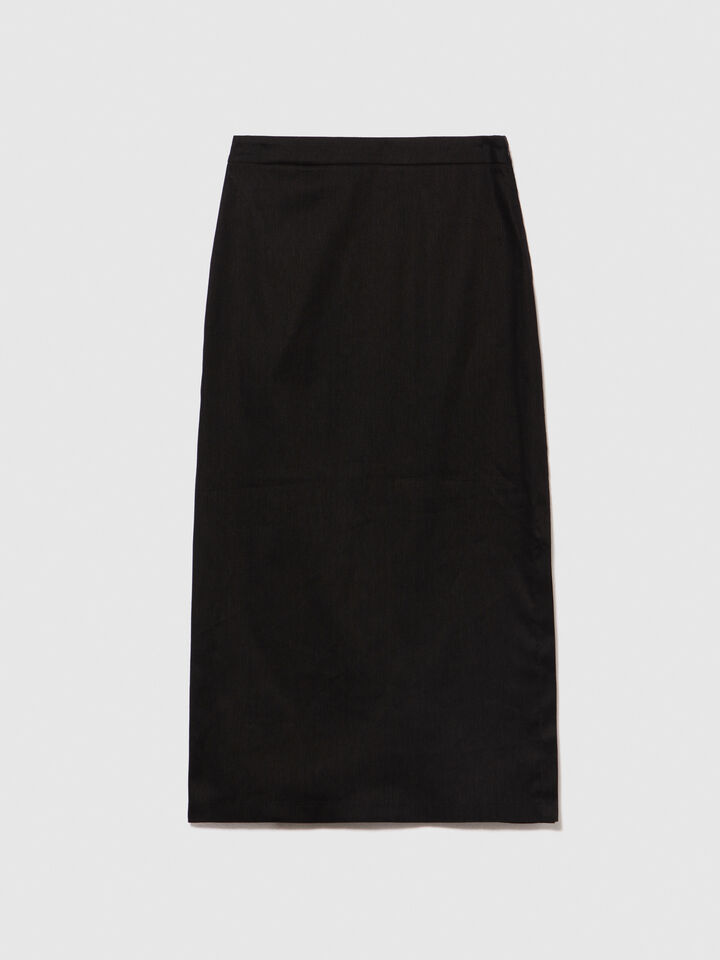 Pencil skirt - women's midi skirts - Black | Sisley image number 6